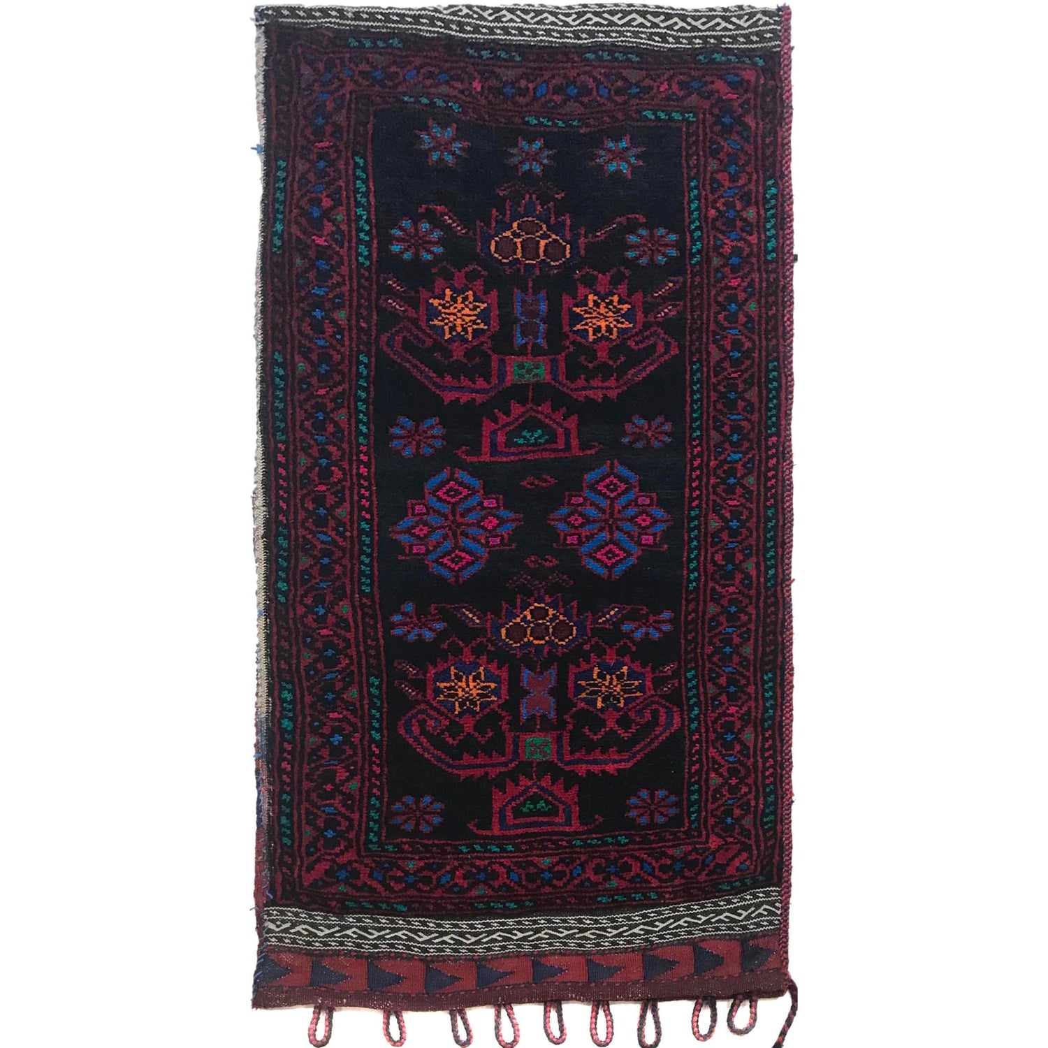 Balisht Area Rug Handmade Multi Geometric 2x3 ft