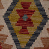 Handmade Multi Kilim Geometric 5' Runner