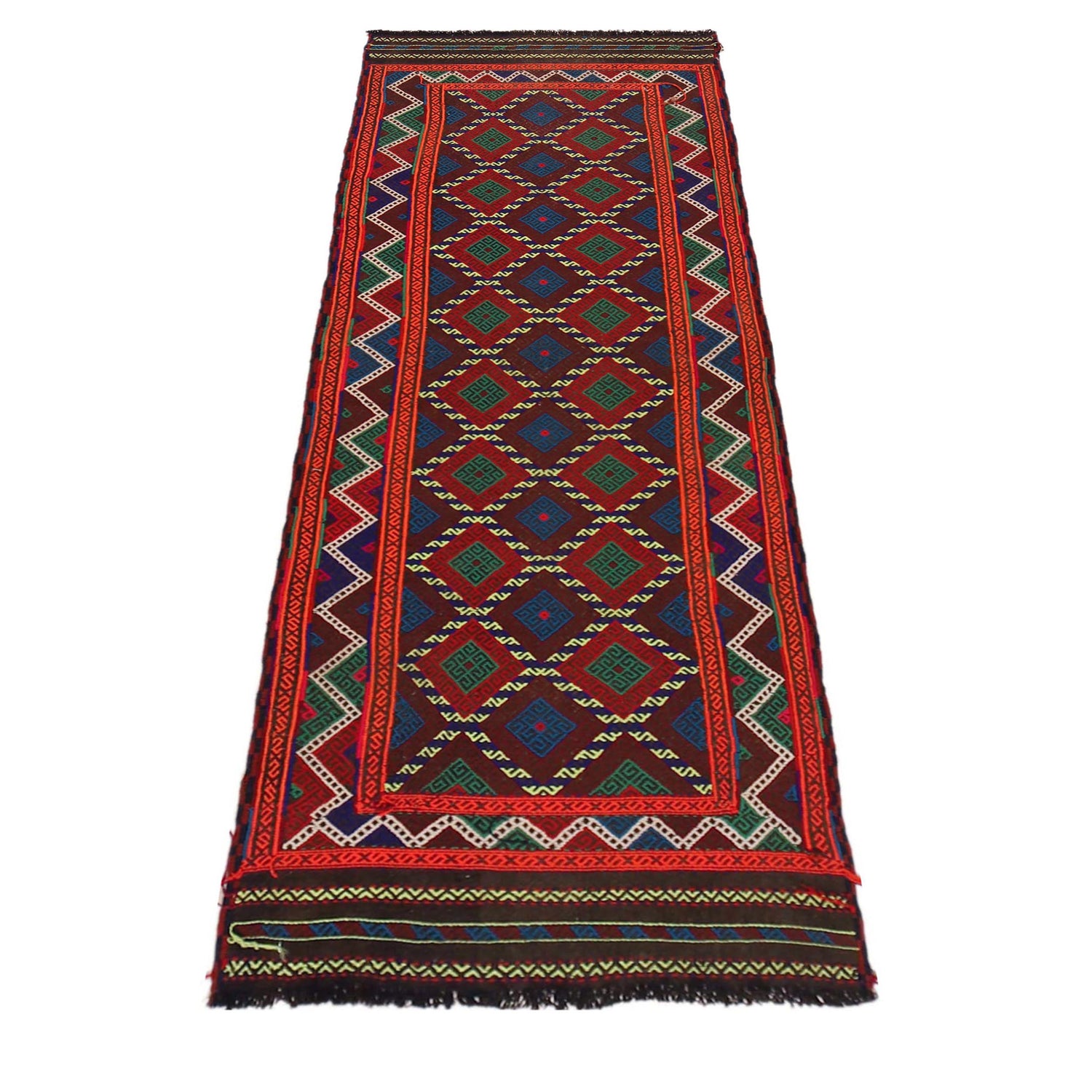 Suzuni Kilim Runner Handmade Multi 8' Runner