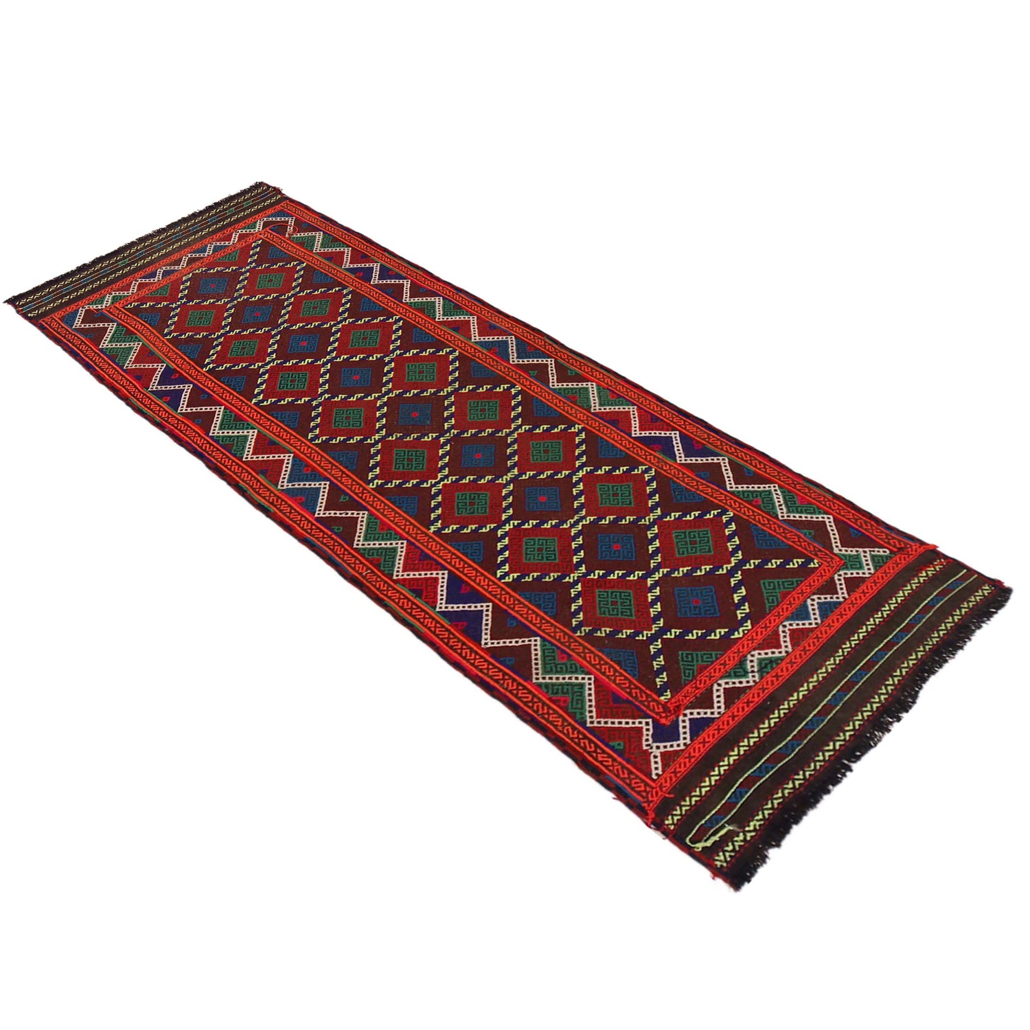 Suzuni Kilim Runner Handmade Multi 8' Runner