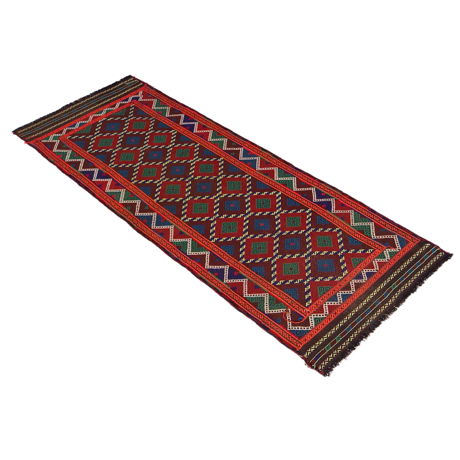 Suzuni Kilim Runner Handmade Multi 8' Runner