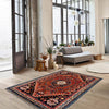 Shirazi Area Rug Handmade Red Medallion 3x5 ft