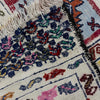 Soumak Kilim Area Rug Handmade Multi Pictorial 4x6 ft