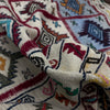 Soumak Kilim Area Rug Handmade Multi Pictorial 4x6 ft