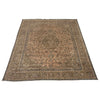 Kashan Area Rug Handmade Multi Medallion 10x13 ft
