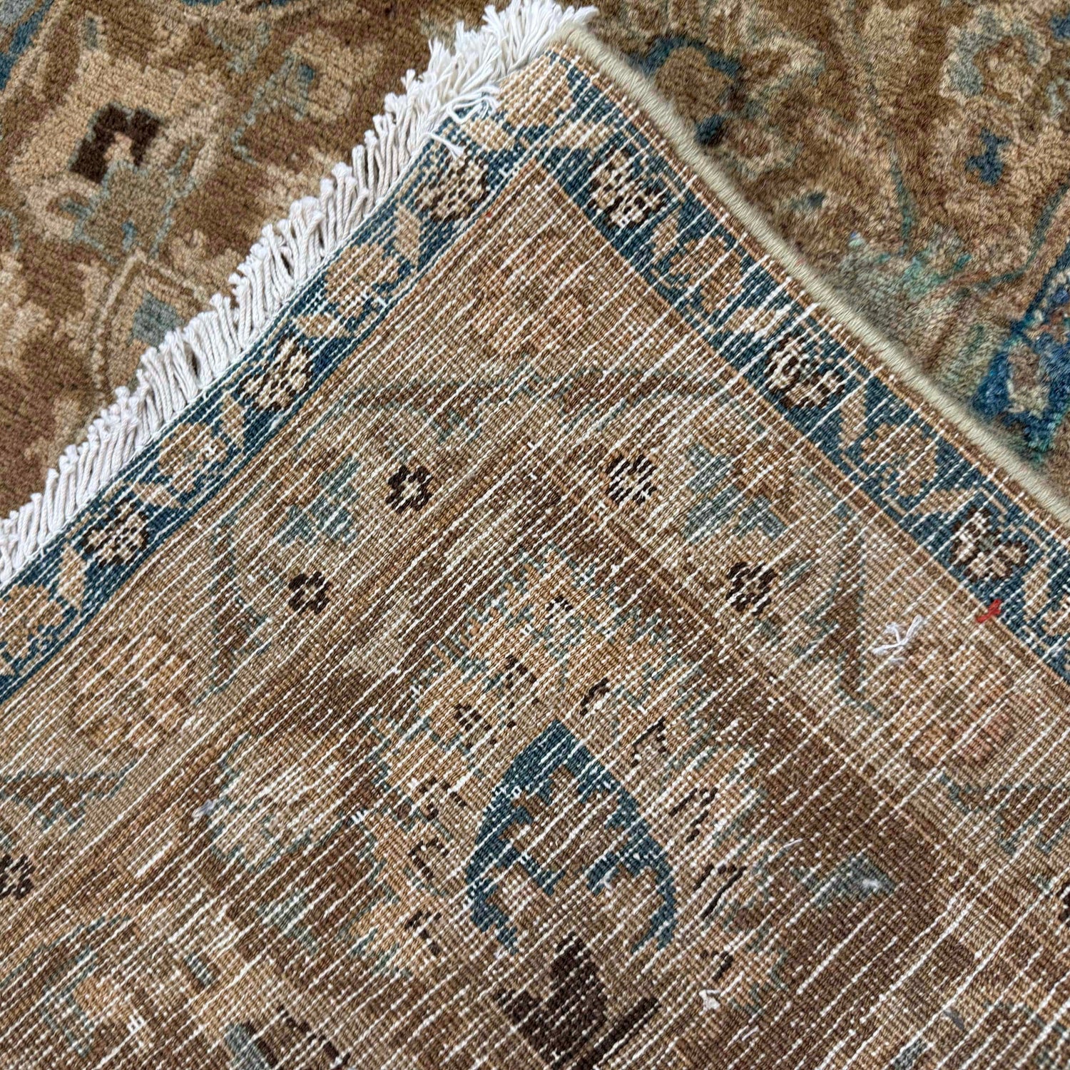 Kashan Area Rug Handmade Multi Medallion 10x13 ft