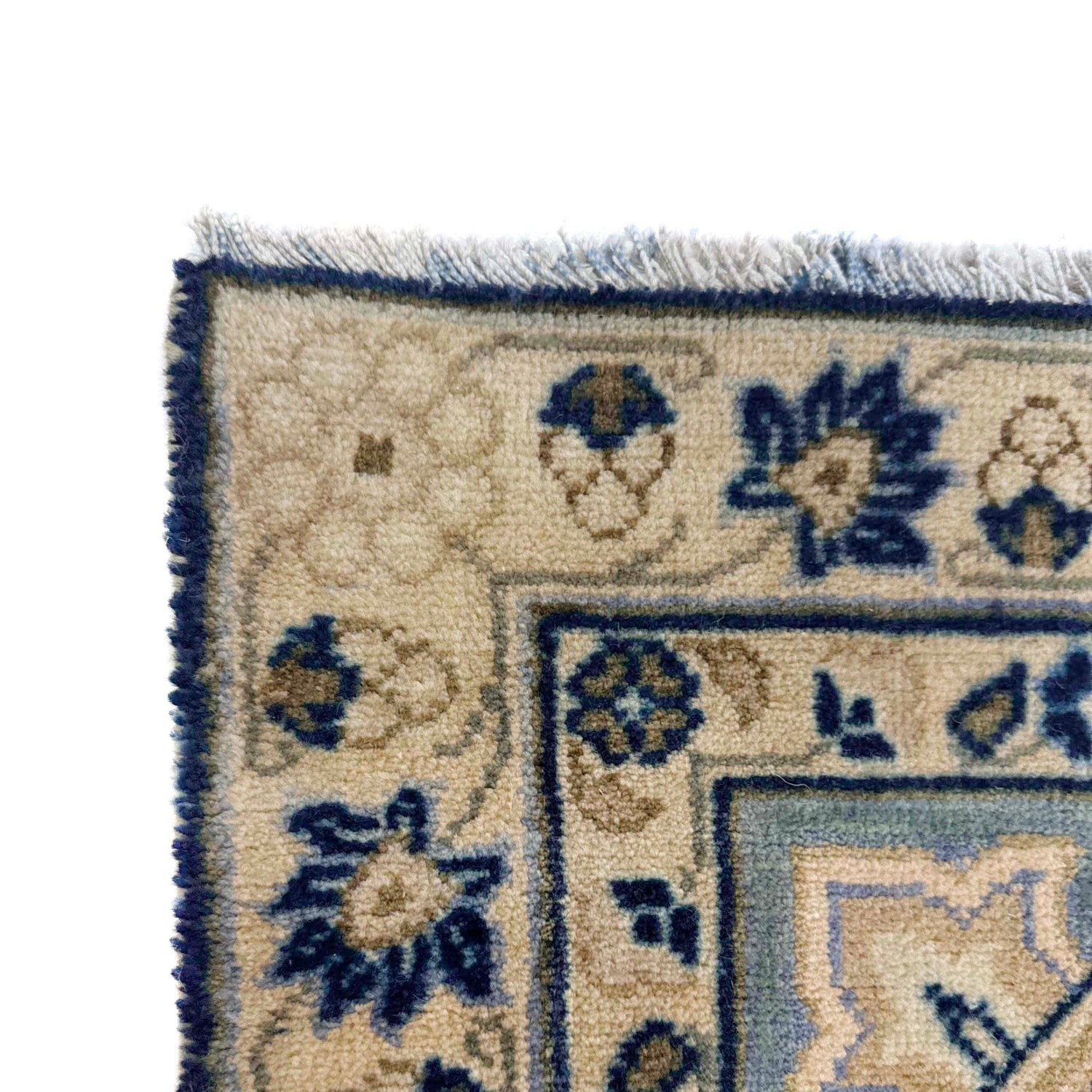 Kashan Area Rug Handmade Multi Medallion 8x10 ft