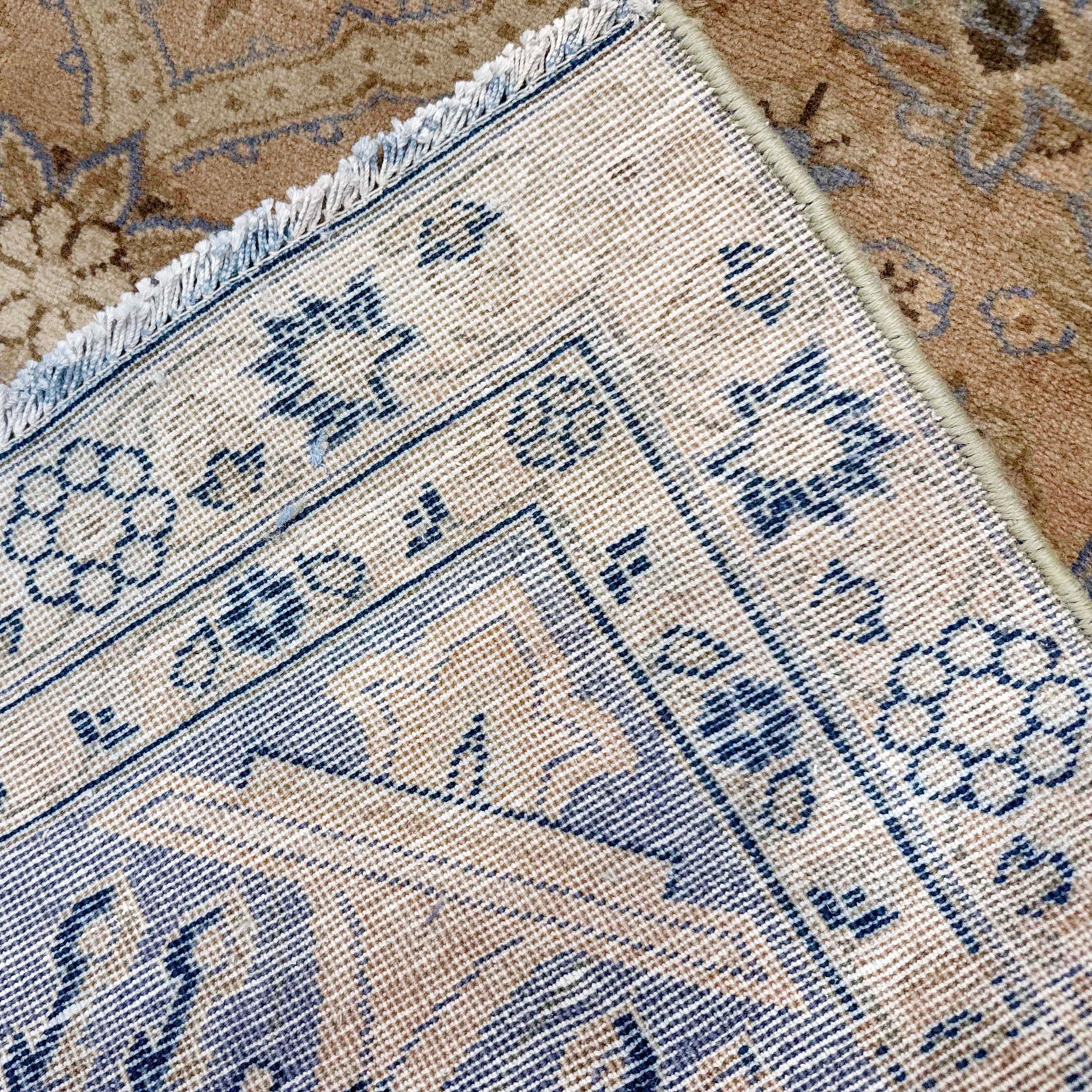 Kashan Area Rug Handmade Multi Medallion 8x10 ft