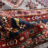 Kazak Rug Handmade Gray Medallion 7x10 ft