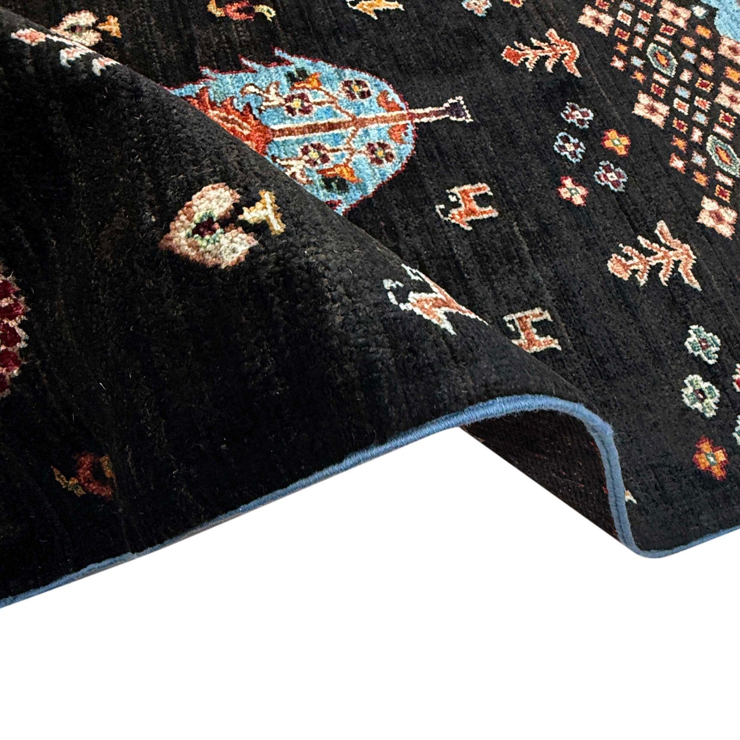 Tree Of Life Area Rug Handmade Multi Floral 7x10 ft