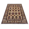 Waziri Area Rug Handmade Beige Medallion 7x10 ft