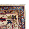Waziri Area Rug Handmade Beige Medallion 7x10 ft