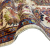 Waziri Area Rug Handmade Beige Medallion 7x10 ft