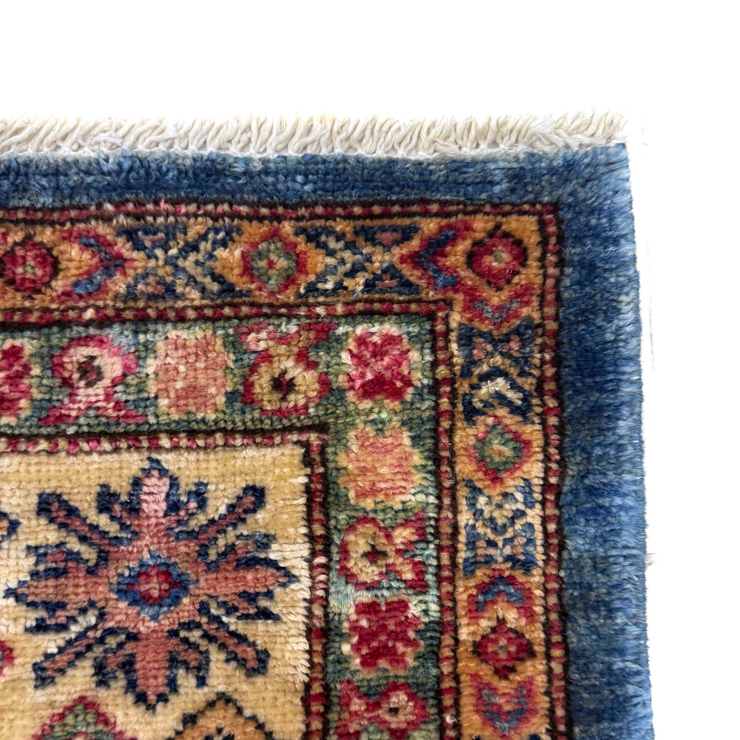 Kazak Rug Handmade Red Medallion 4x6 ft
