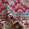 Kazak Rug Handmade Red Medallion 4x6 ft