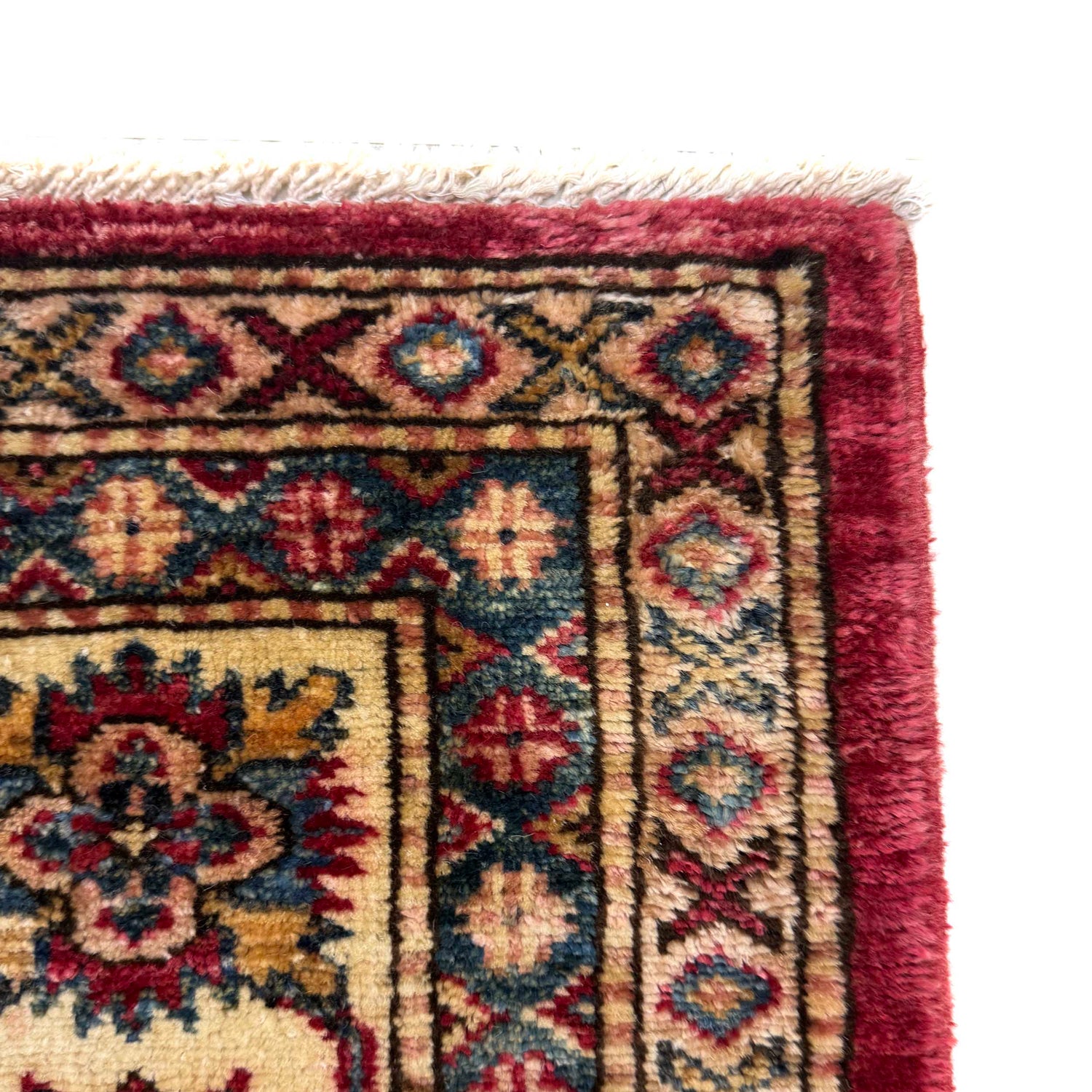 Kazak Rug Handmade Red Medallion 5x8 ft