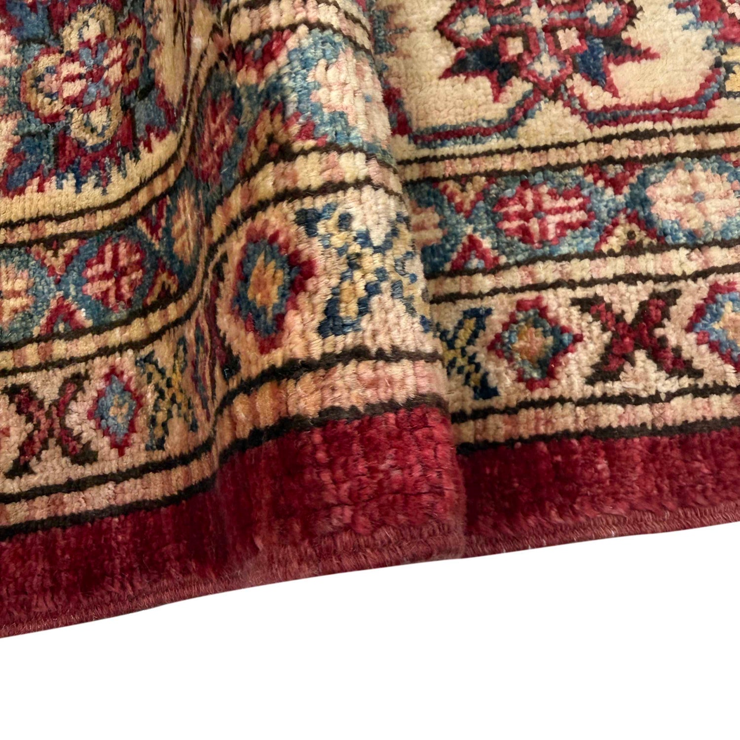 Kazak Rug Handmade Red Medallion 5x8 ft