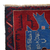 Pictorial Rug Handmade Red Design