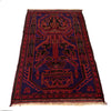 Baluchi Rug Handmade Navy Blue Geometric 3x5 ft