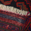 Baluchi Rug Handmade Navy Blue Geometric 3x5 ft
