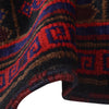 Baluchi Rug Handmade Navy Blue Geometric 3x5 ft