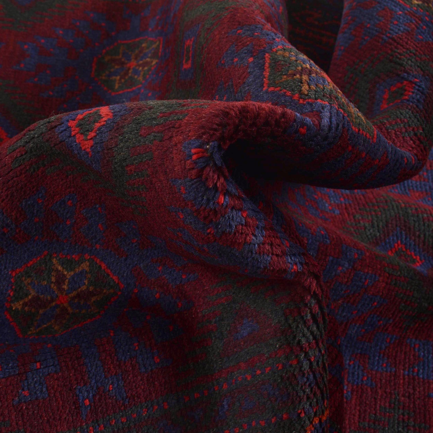 Baluchi Rug Handmade Multi Geometric 3x5 ft