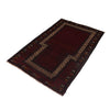 Baluchi Rug Handmade Red Prayer Design 3x5 ft