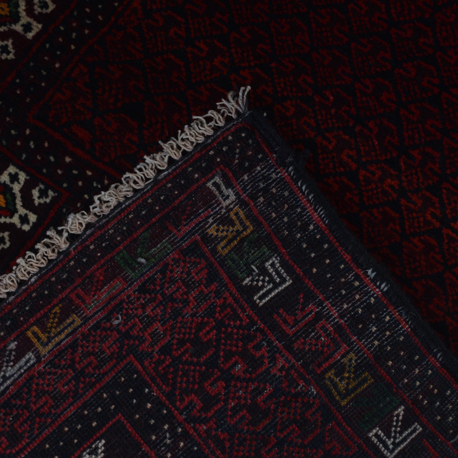 Baluchi Rug Handmade Red Prayer Design 3x5 ft