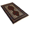 Baluchi Rug Handmade Multi Geometric 3x5 ft