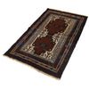 Baluchi Rug Handmade Multi Geometric 3x5 ft