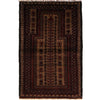 Baluchi Rug Handmade Multi Prayer Design 2x4 ft