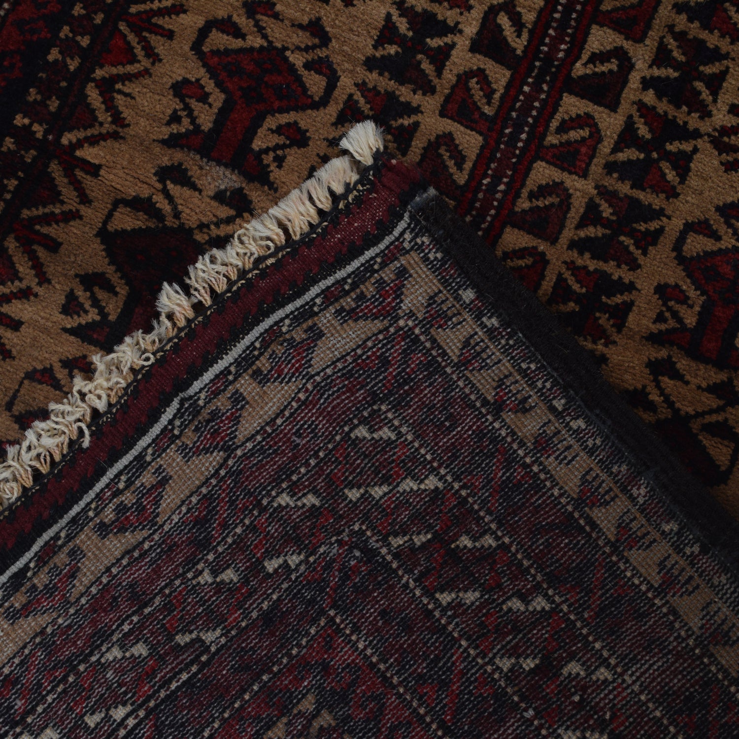 Baluchi Rug Handmade Multi Prayer Design 2x4 ft