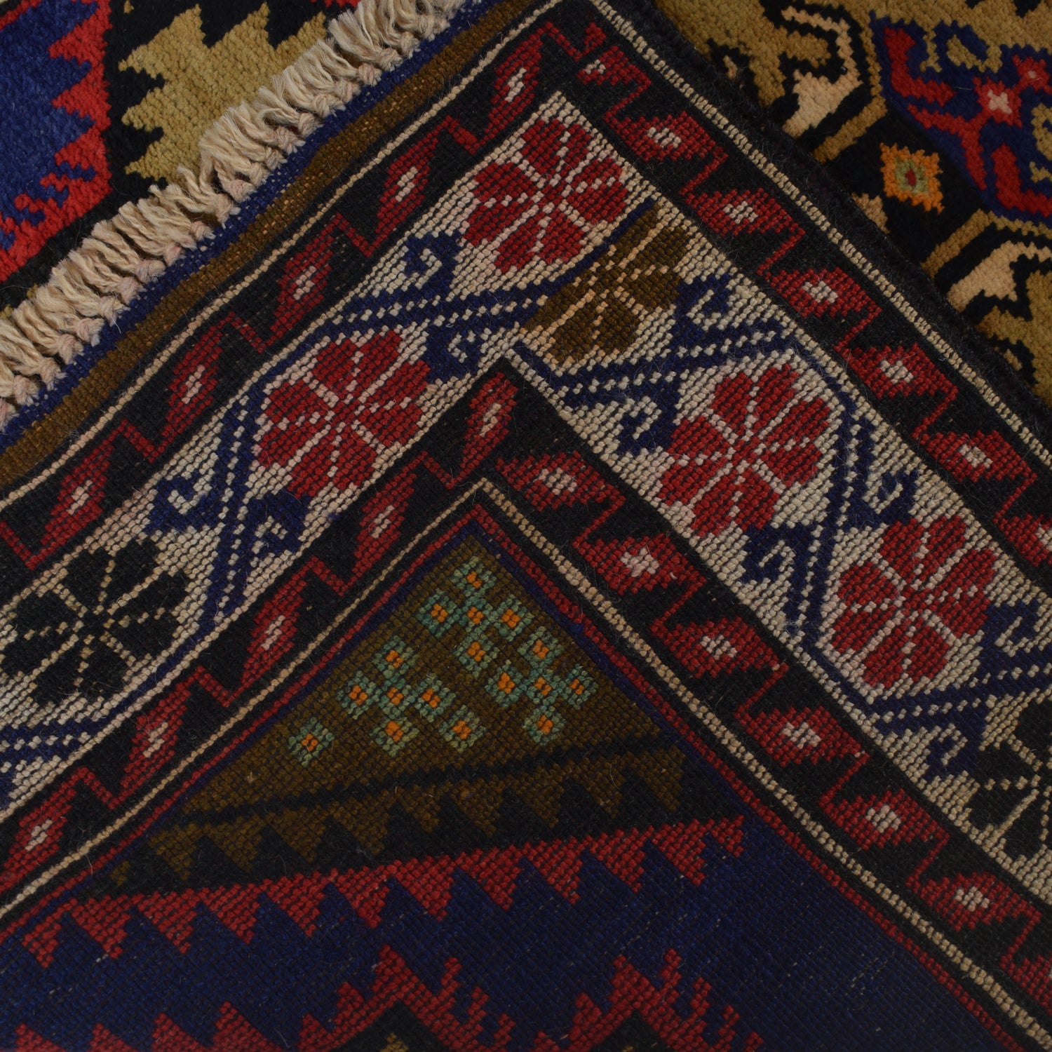 Baluchi Rug Handmade Multi Geometric 3x5 ft
