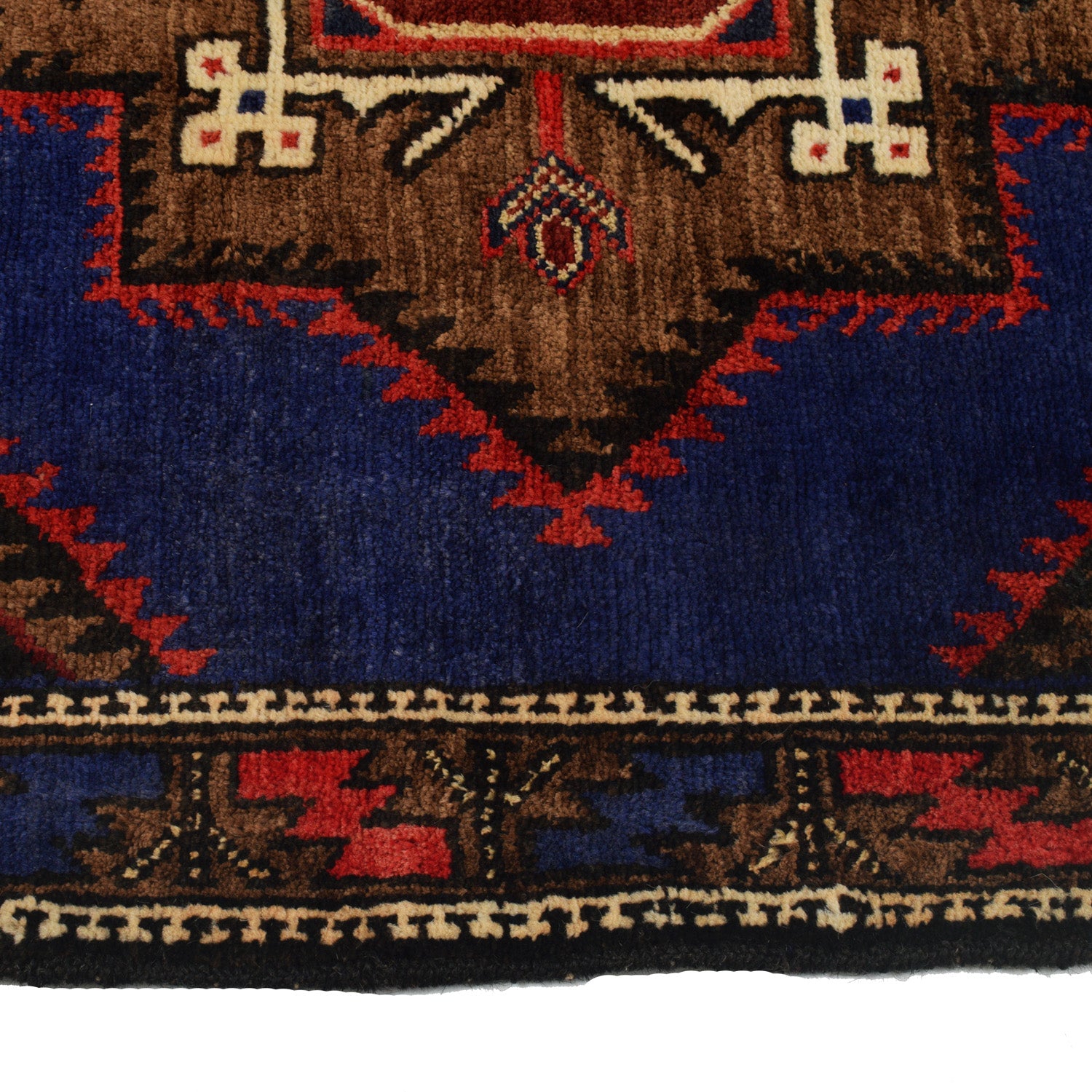 Baluchi Rug Handmade Multi Geometric 3x5 ft