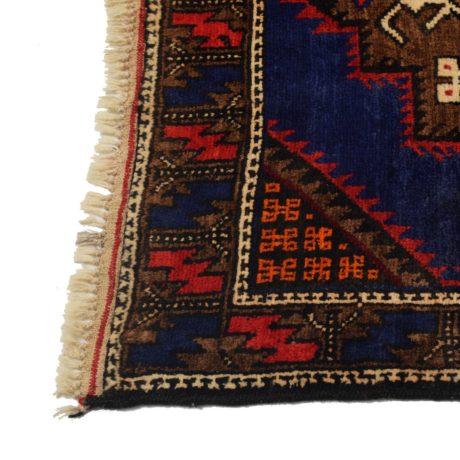 Baluchi Rug Handmade Multi Geometric 3x5 ft