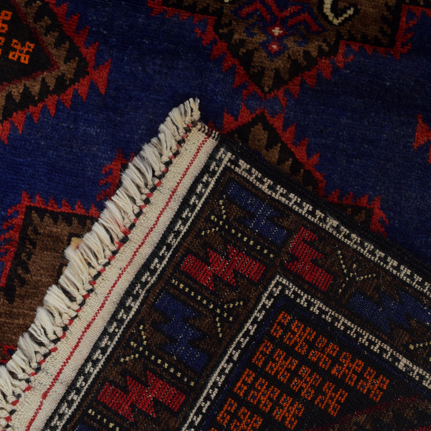 Baluchi Rug Handmade Multi Geometric 3x5 ft