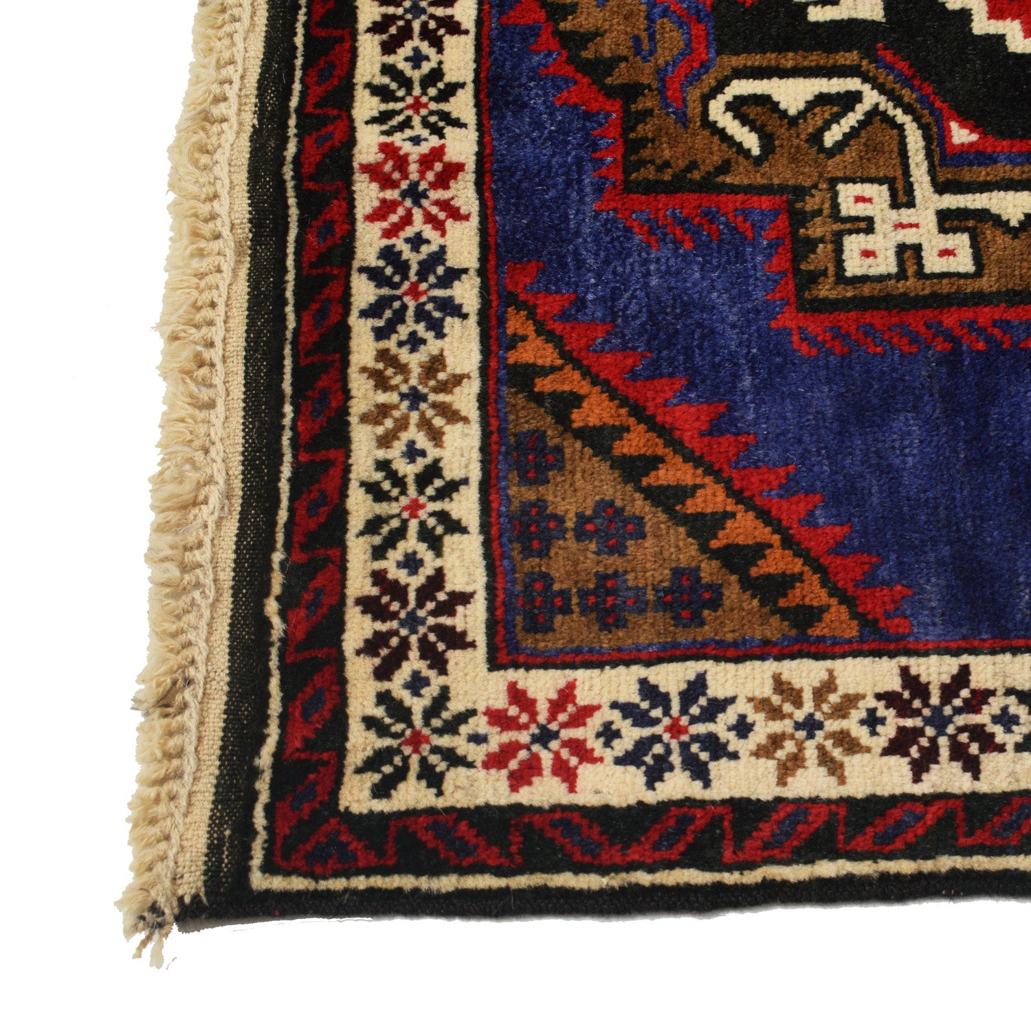 Baluchi Rug Handmade Multi Geometric 3x5 ft