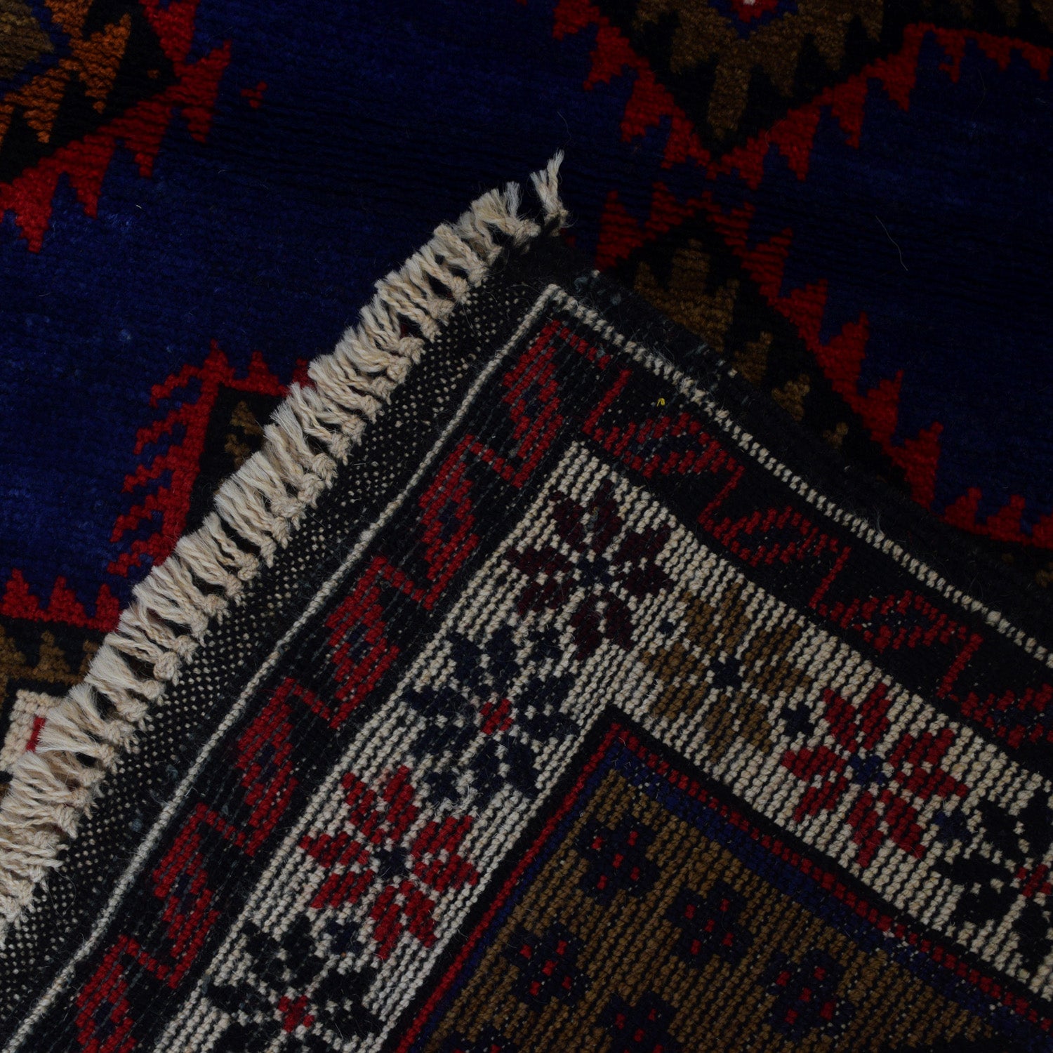 Baluchi Rug Handmade Multi Geometric 3x5 ft