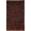 Baluchi Rug Handmade Multi Geometric 3x5 ft