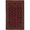 Baluchi Rug Handmade Multi Geometric 3x5 ft