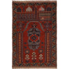 Baluchi Rug Handmade Red Prayer Design 3x5 ft