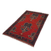 Baluchi Rug Handmade Red Geometric 2x4 ft