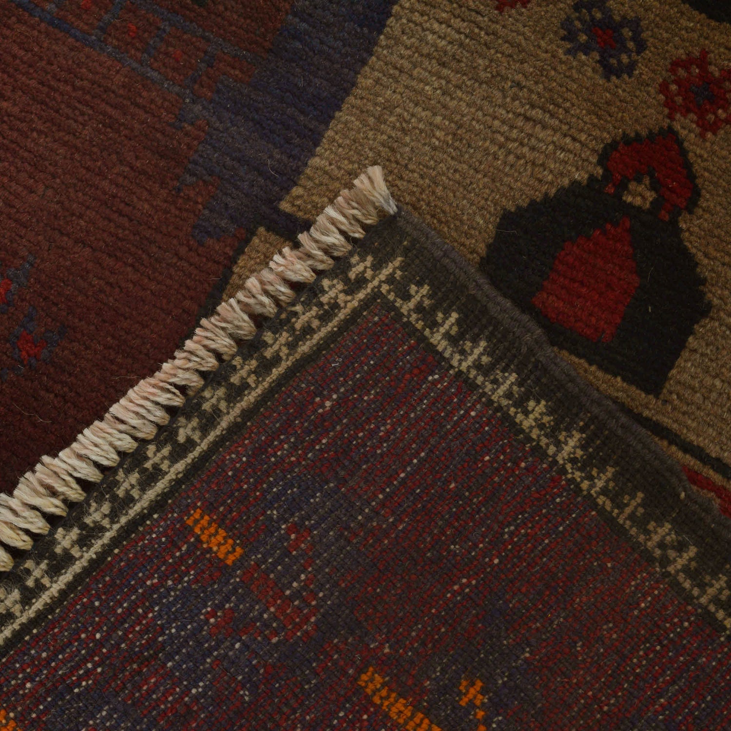 Baluchi Rug Handmade Multi Prayer Design 3x5 ft