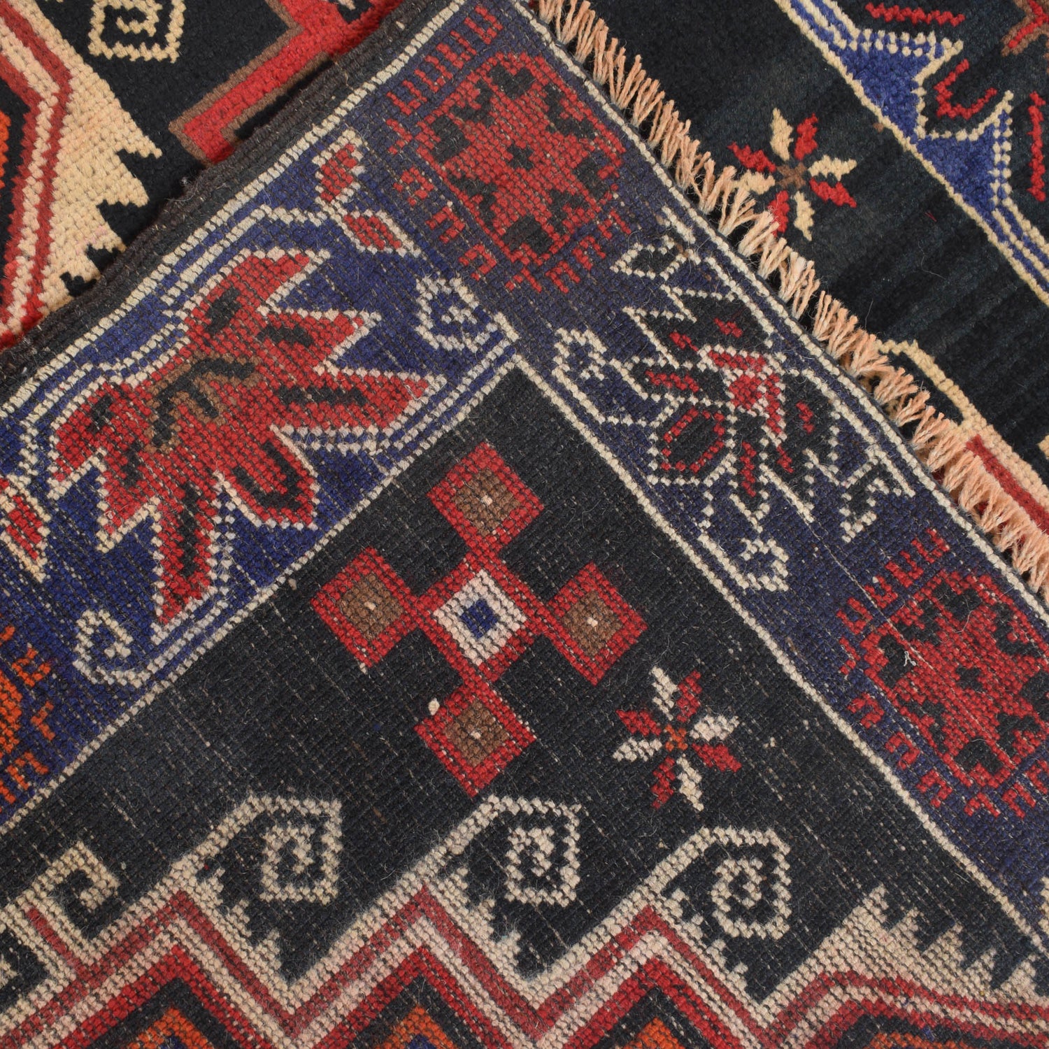 Baluchi Rug Handmade Multi Geometric 3x5 ft