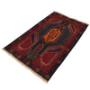 Baluchi Rug Handmade Red Geometric 3x5 ft