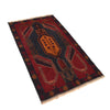Baluchi Rug Handmade Red Geometric 3x5 ft
