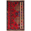 Pictorial Rug Handmade Red Design