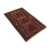 Baluchi Rug Handmade Multi Prayer Design 2x4 ft