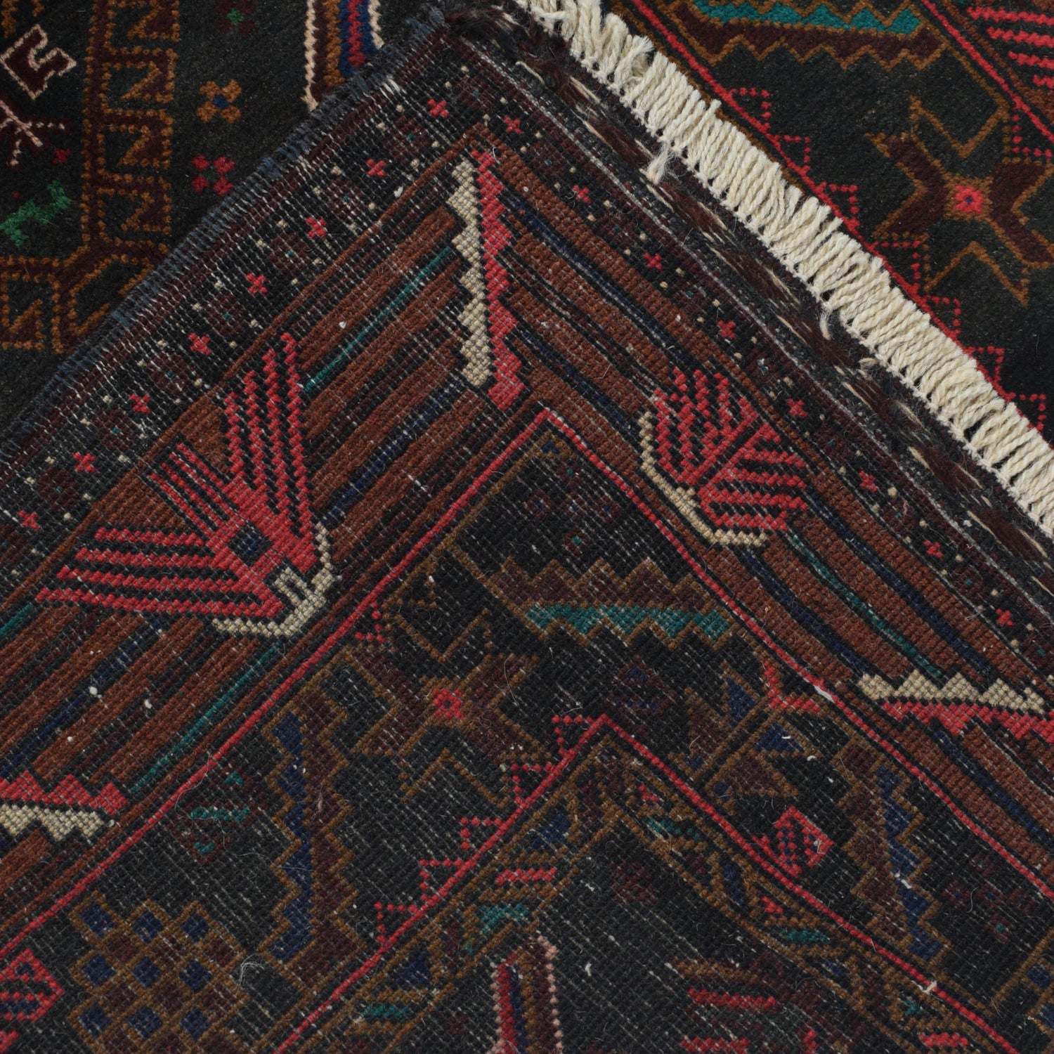 Baluchi Rug Handmade Multi Prayer Design 3x5 ft