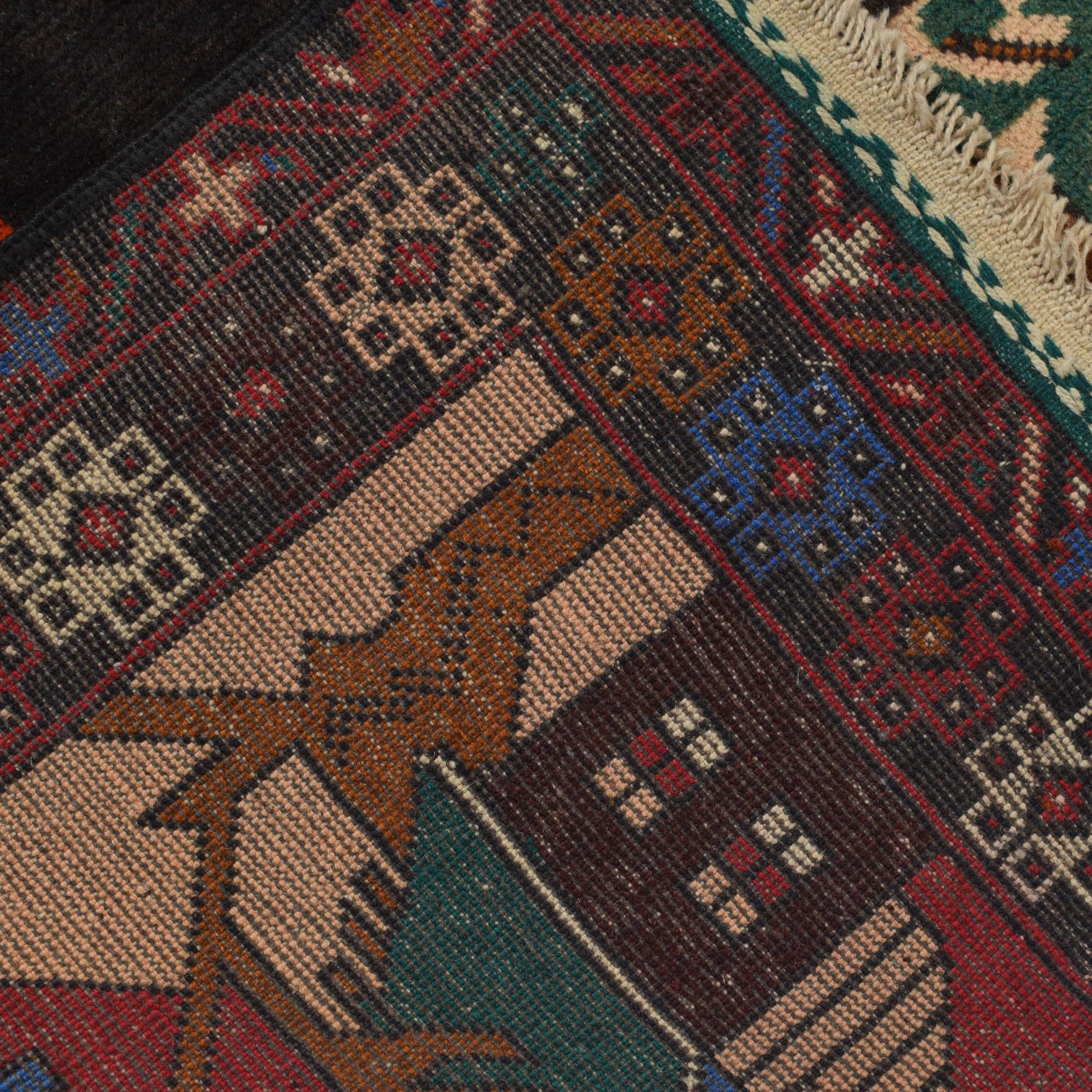 Pictorial Rug Handmade Multi Design